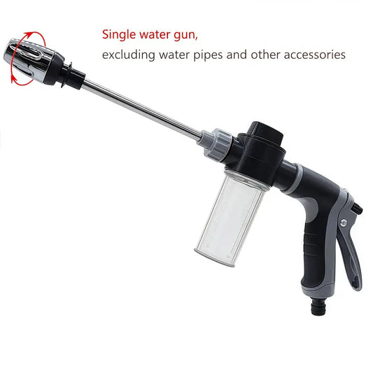 1 High-pressure Car Wash Nozzle, RV Exterior Cleaner, Foam Kettle Cleaner, Garden Hose Nozzle, Garden Shower, Multi-function Watering Tool, Power Cleaner